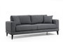 Atelier Del Sofa Sofá Cama 3 Plazas Gris Oscuro 210x90x85 cm